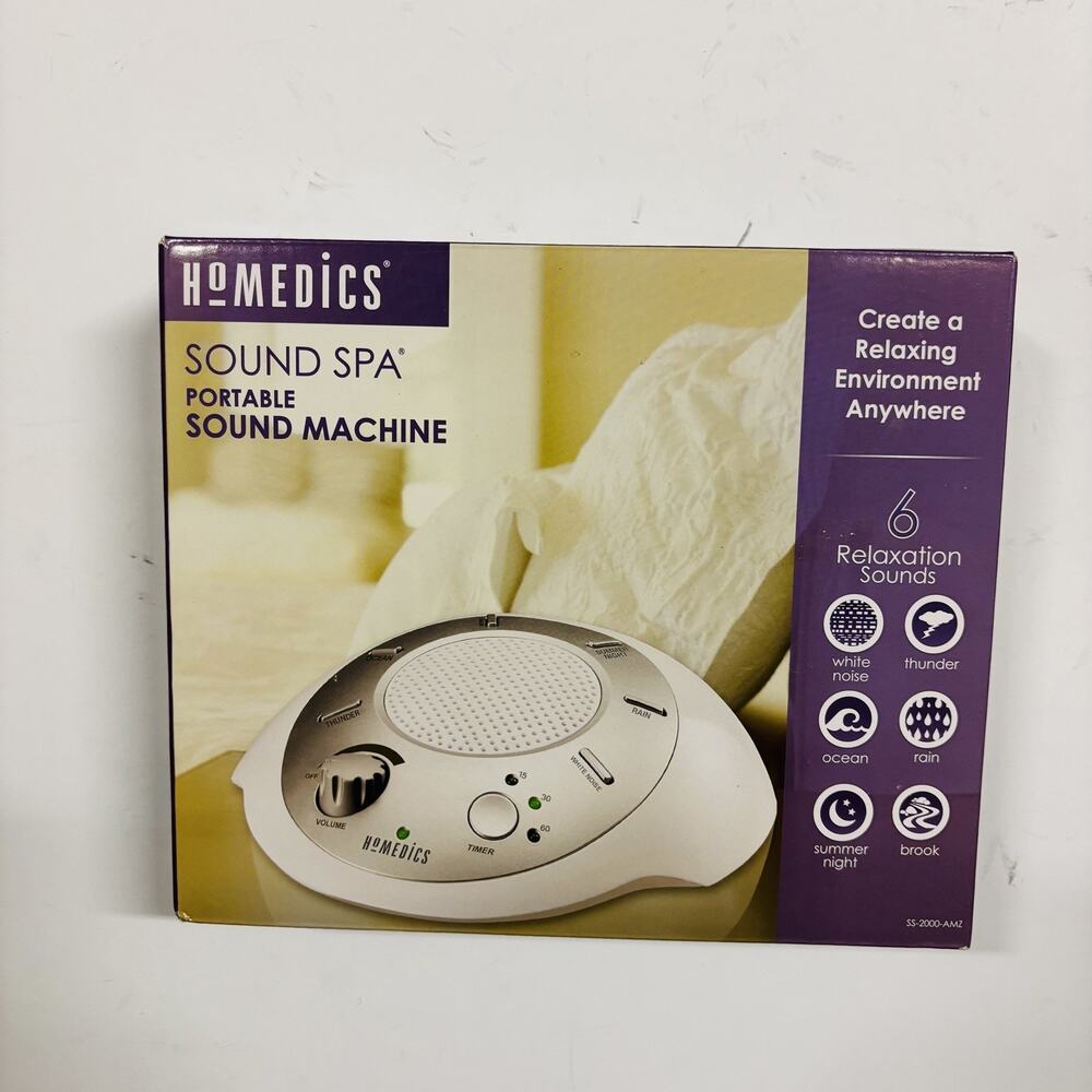 HoMedics SS-2000G-AMZ Sound Spa Relaxation Machine New Open Box Great Condition